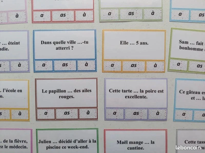 Jeu sur les homophones grammaticaux a / as / à